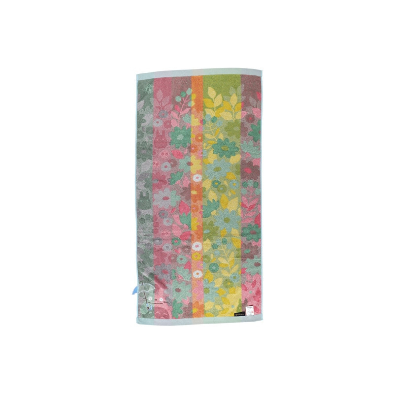 Household linen - Large Bath Towel Totoro Flower Fields 60x120 cm - My Neighbor Totoro