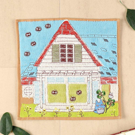 Ropa de hogar - Mini Toalla Casa Totoro & Kusakabe 25x25 cm - Mon VoisinTotor