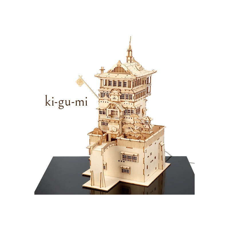 Maquetas - Modelo de madera Kigumi Aburaya - El viaje de Chihiro