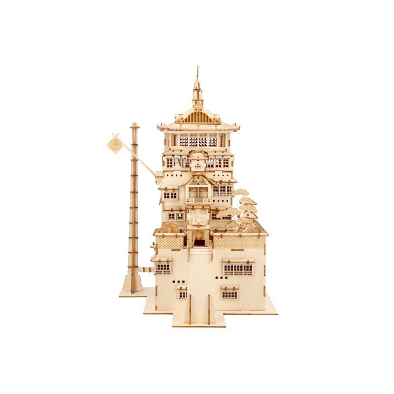 Maquetas - Modelo de madera Kigumi Aburaya - El viaje de Chihiro