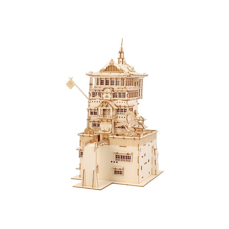 Maquetas - Modelo de madera Kigumi Aburaya - El viaje de Chihiro