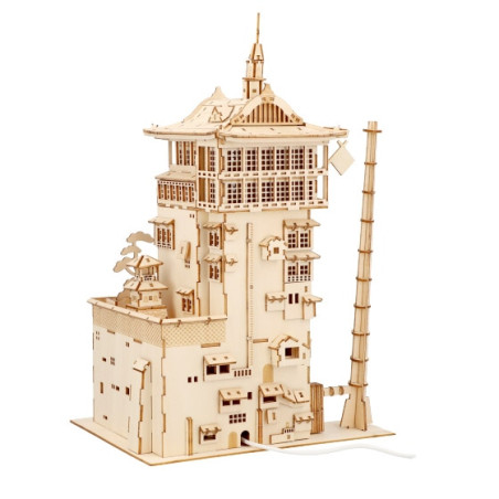 Maquetas - Modelo de madera Kigumi Aburaya - El viaje de Chihiro