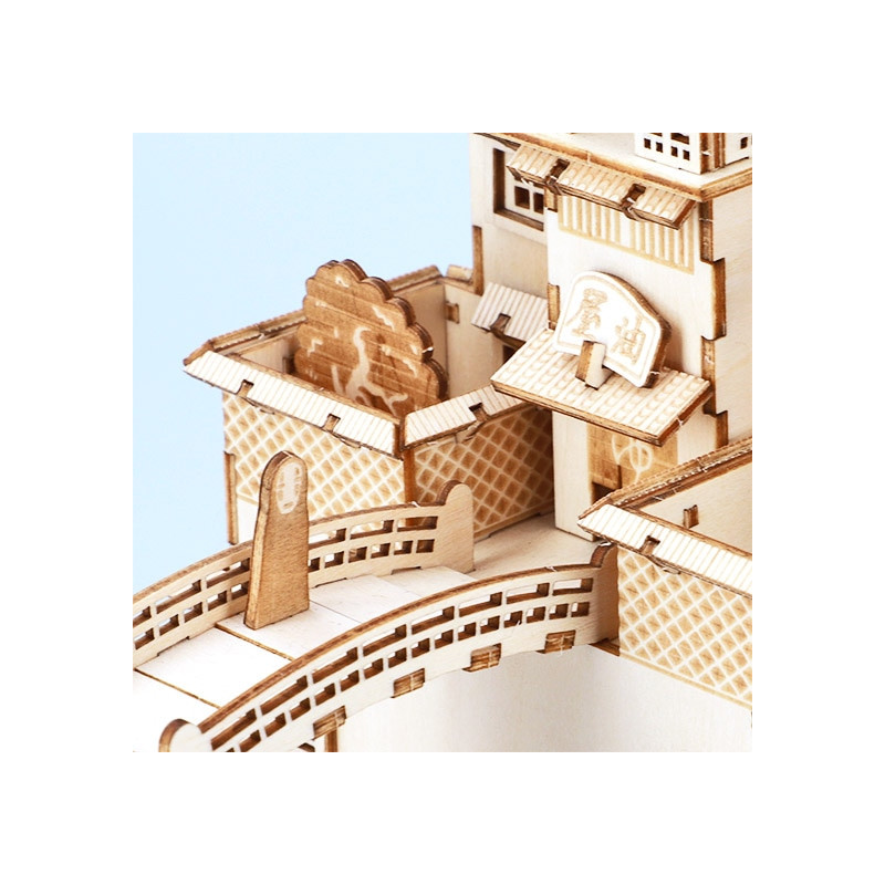 Maquetas - Modelo de madera Kigumi Aburaya - El viaje de Chihiro