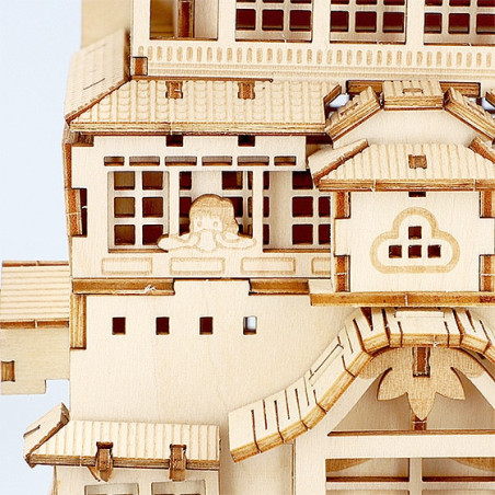 Maquetas - Modelo de madera Kigumi Aburaya - El viaje de Chihiro