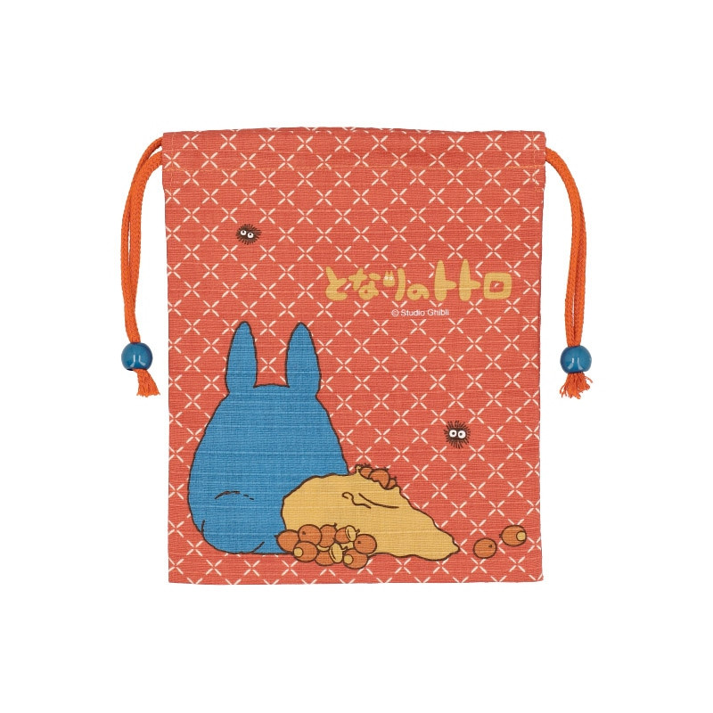 Sacs - Sacoche Tissu Orange Totoro Bleu - Mon Voisin Totoro