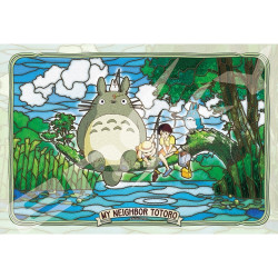 Rompecabezas - Puzzle vidriera 300P Totoro Pêche - Mi vecino Totoro