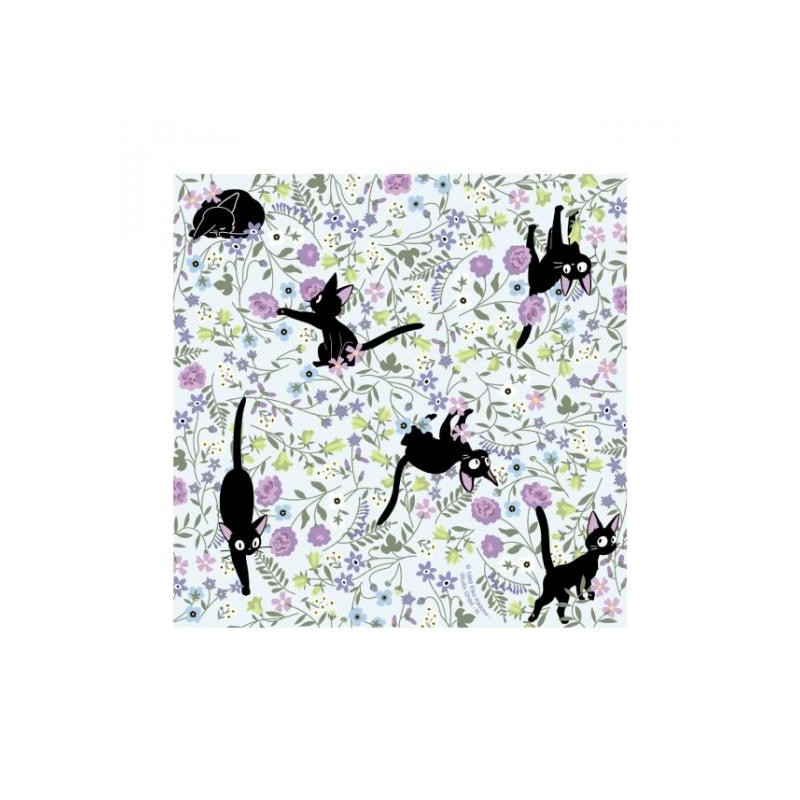 Origami - Papier Chiyogami Jiji & Fleurs - Kiki la petite sorcière