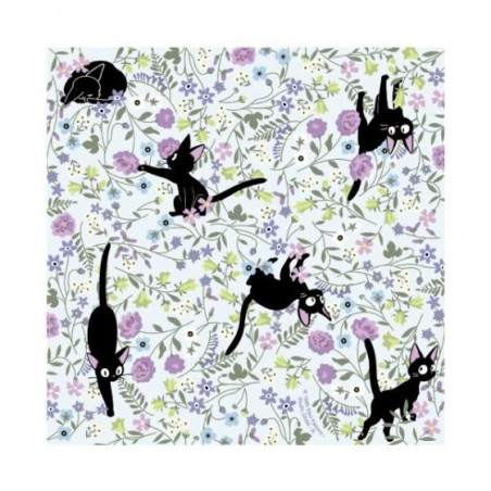 Origami - Papier Chiyogami Jiji & Fleurs - Kiki la petite sorcière