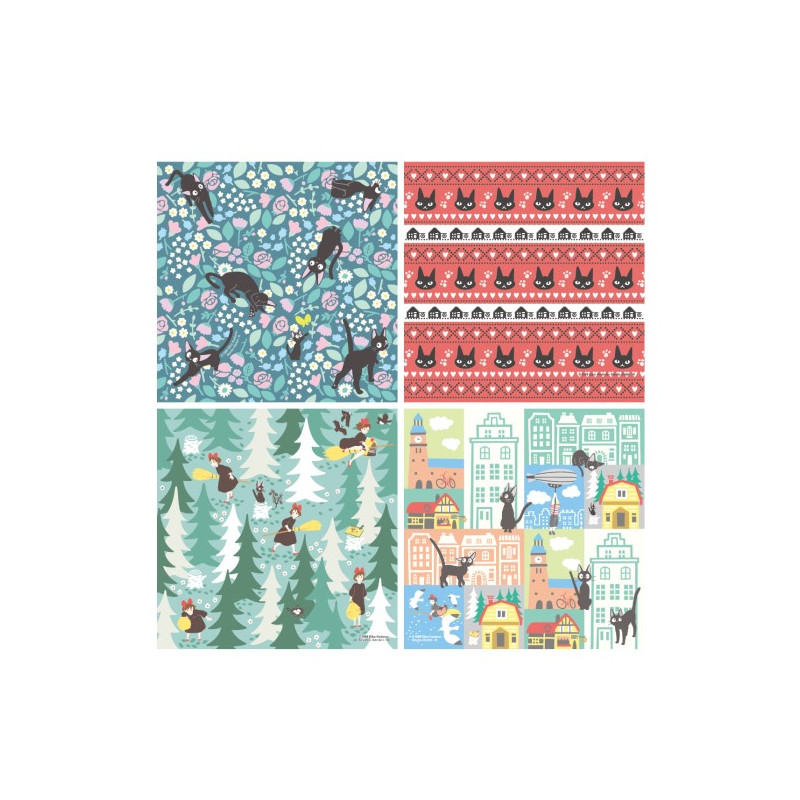 Origami - Papier Chiyogami 2024 - Kiki la petite sorcière