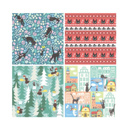 Origami - Papier Chiyogami 2024 - Kiki la petite sorcière