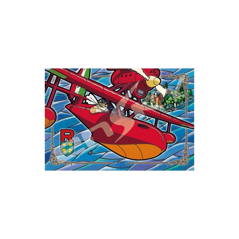 Jigsaw Puzzles - Stained glass Puzzle 300P Adriatic Sea - Porco Rosso