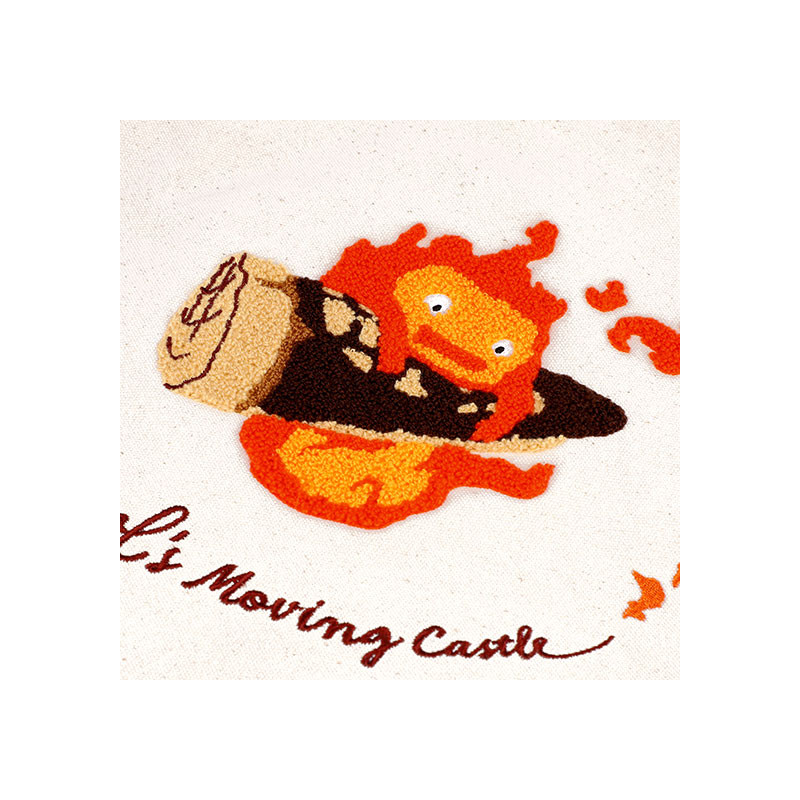 Sacs - Tote bag Brodé Calcifer - Le Château ambulant