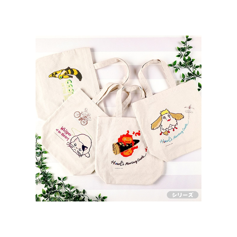 Sacs - Tote bag Brodé Calcifer - Le Château ambulant