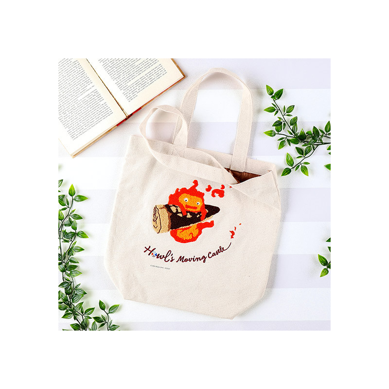 Sacs - Tote bag Brodé Calcifer - Le Château ambulant