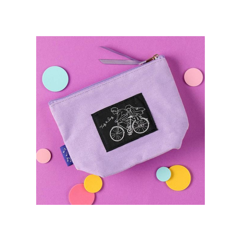 Classement - Trousse brodée Moon - Si tu tends l'oreille