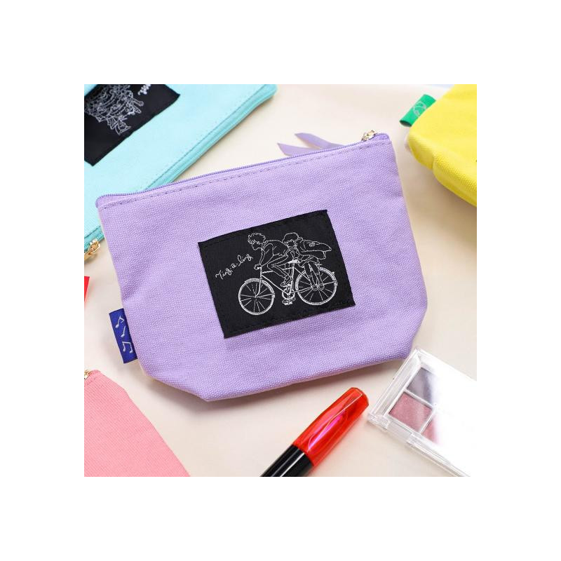 Classement - Trousse brodée Moon - Si tu tends l'oreille