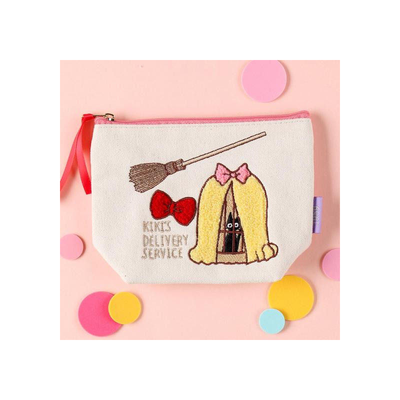 Storage - Embroidery pouch Jiji in cage - Kiki's Delivery Service