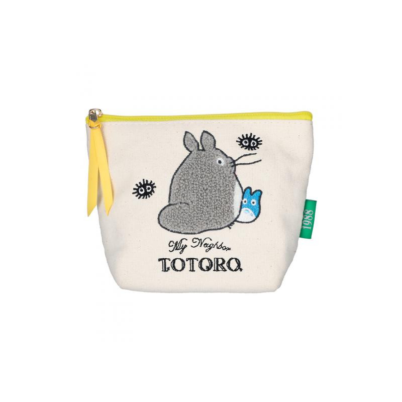 Classement - Trousse brodée Totoro Gris et Bleu - Mon Voisin Totoro