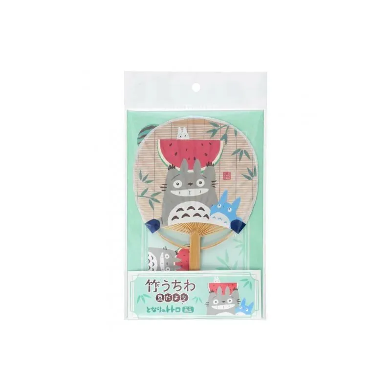 Accessories - Bamboo Fan & Letter Set Totoro with Watermelon - My Neighbor Totoro