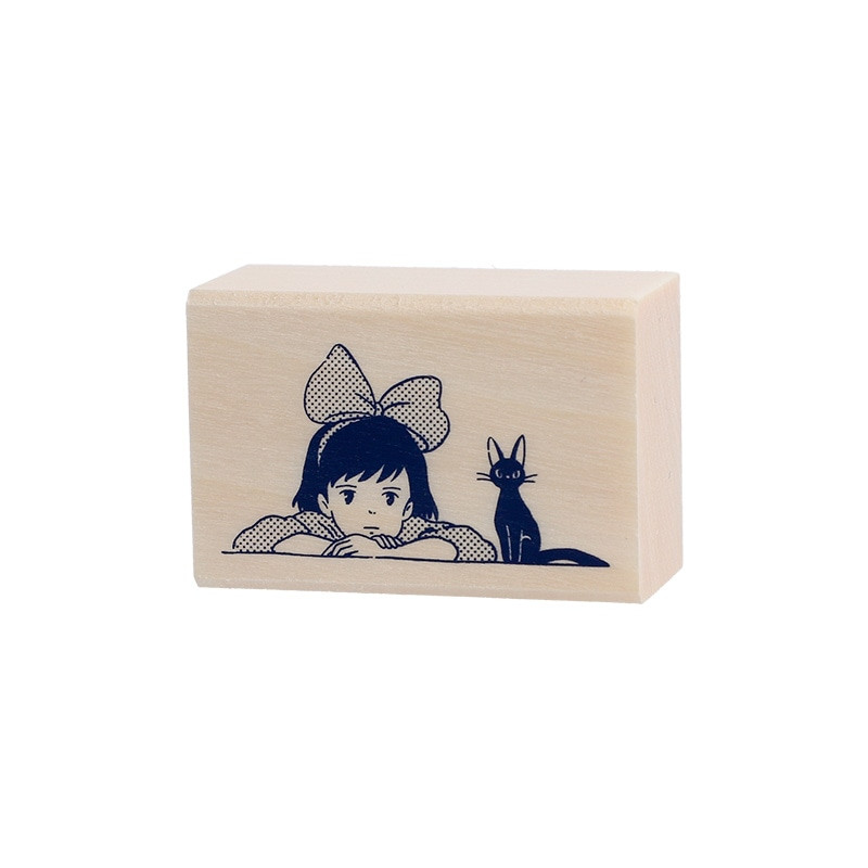 Petit matériel - Tampon en bois Kiki & Jiji - Kiki la petite sorcière