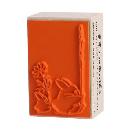 Accesorios de escritorio - Sello de madera Totoro Azul y Blanco - Mi vecino Totoro