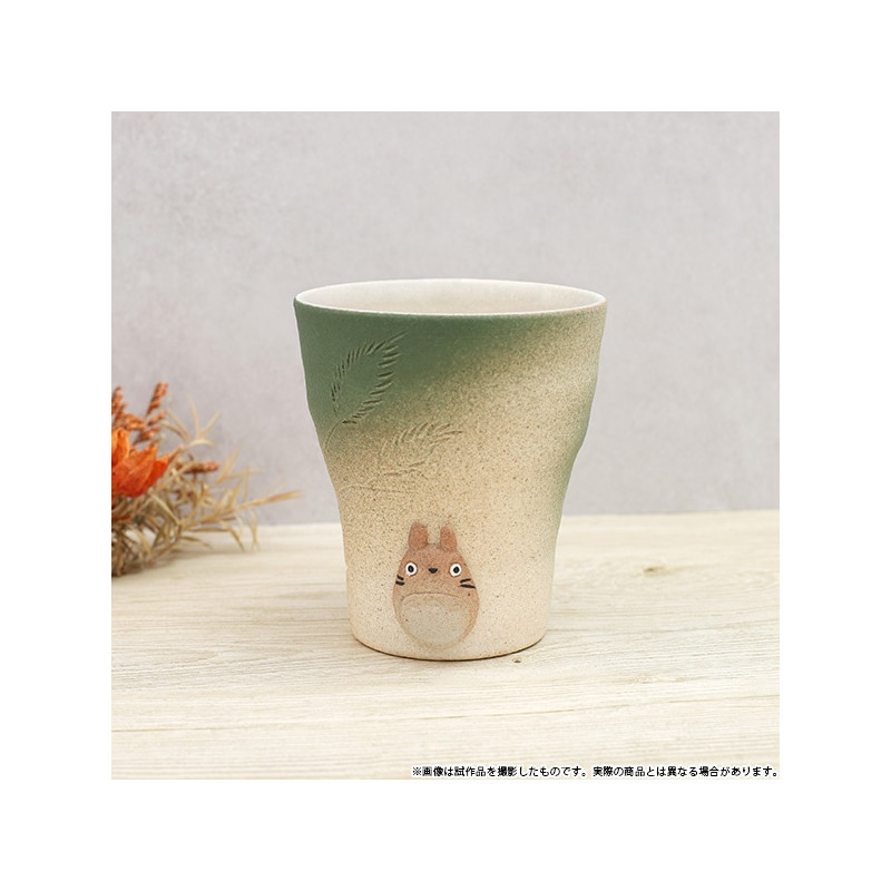 Porcelaine japonaise - Tasse faite main verte Shigariki Totoro - Mon voisin Totoro
