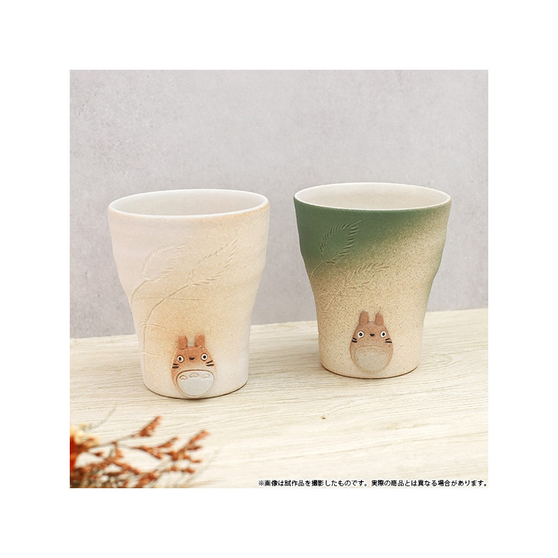 Porcelaine japonaise - Tasse faite main verte Shigariki Totoro - Mon voisin Totoro