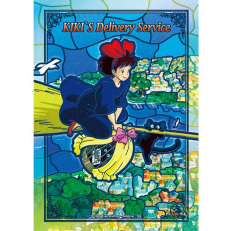 Puzzles - Puzzle Vitrail 208P Kiki en service - Kiki's Delivery Service