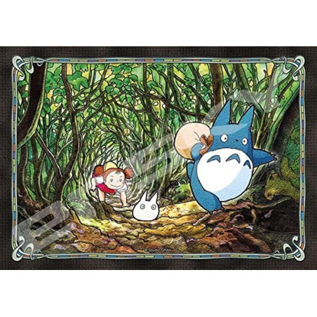 Puzzles - Puzzle Vitrail 208P Tunnel secret -Mon Voisin Totoro