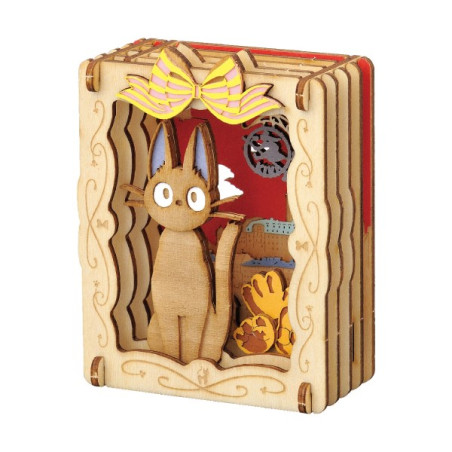 Paper Theaters - Paper Theater Wood Style Jiji Bakery - Kiki’s Delivery Service