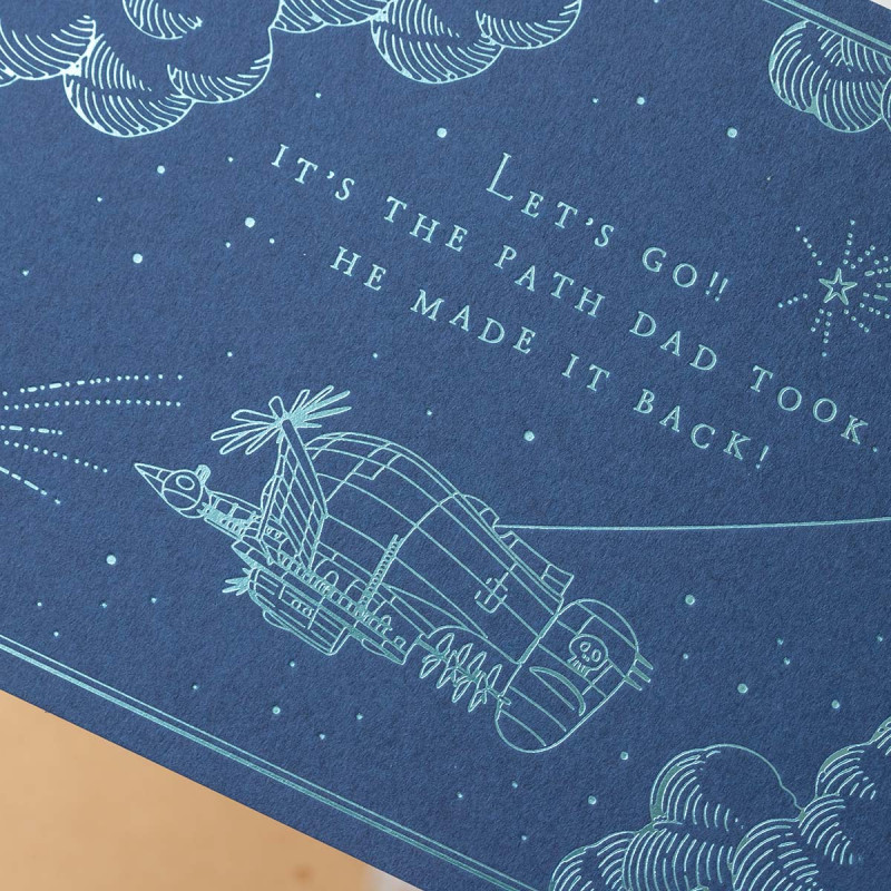 Postales y papel de cartas - Tarjeta de felicitación - El castillo en el cielo