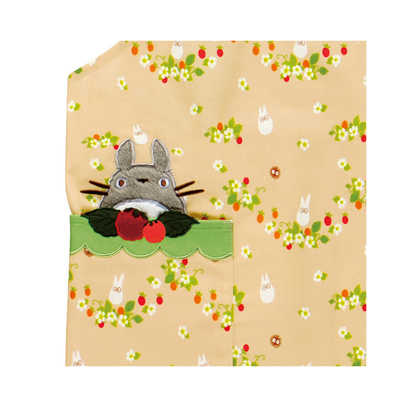 Cuisine et vaisselle - Tablier Fraises & Fleurs Sauvages 85x100 cm - Mon Voisin Totoro