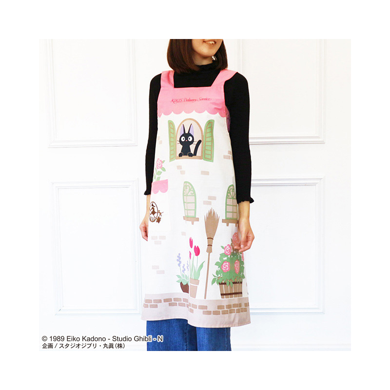 Cocina y vajilla - Delantal jiji en la ventana 85x100 cm - Nicky, la aprendiz de bruja