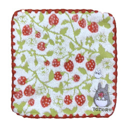 Linge de maison - Mini Serviette Forêt de fraises 25x25 cm - Mon Voisin Totoro