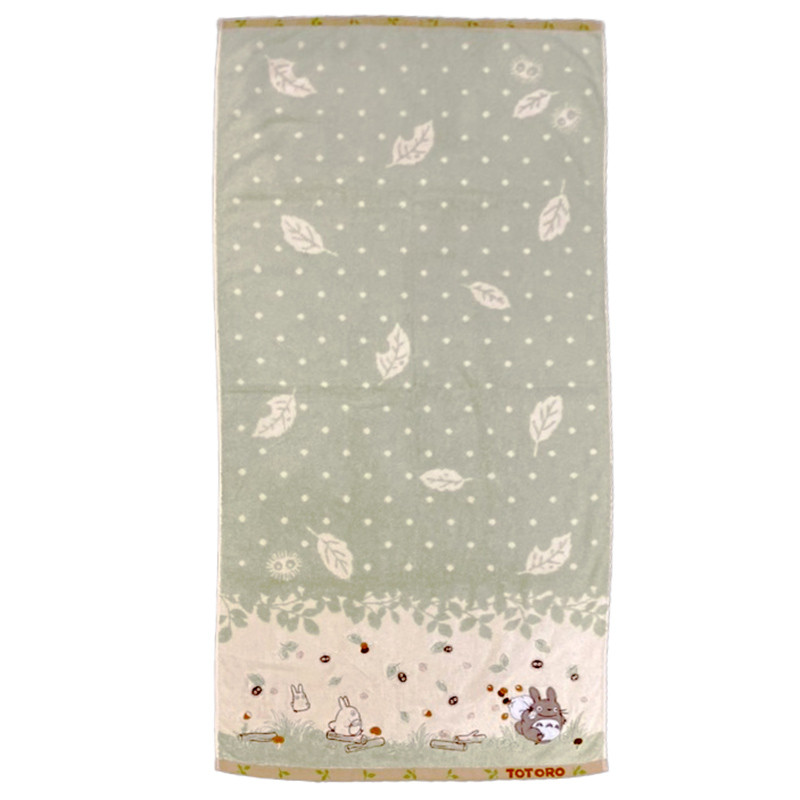 Linge de maison - Serviette Sentier de Totoro 60x120 cm - Mon Voisin Totoro