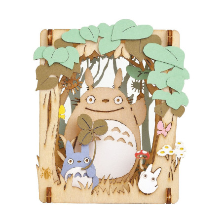 Teatros de papel - Teatro de papel estilo madera Totoro Dondoko - Mi vecino Totoro
