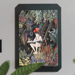 Théâtres de papier - Théâtre de papier Ombres Le coin des filles - Kiki la petite sorcière