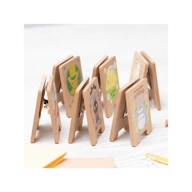 Petit matériel - Pince en bois Totoro Gris - Mon Voisin Totoro