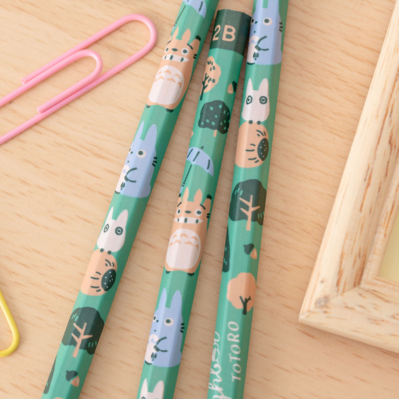 Écriture - Set de 12 Crayons 2B Totoro Forêt - Mon Voisin Totoro