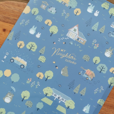 Classement - Chemise A4 Totoro Forêt couleur claire - Mon Voisin Totoro