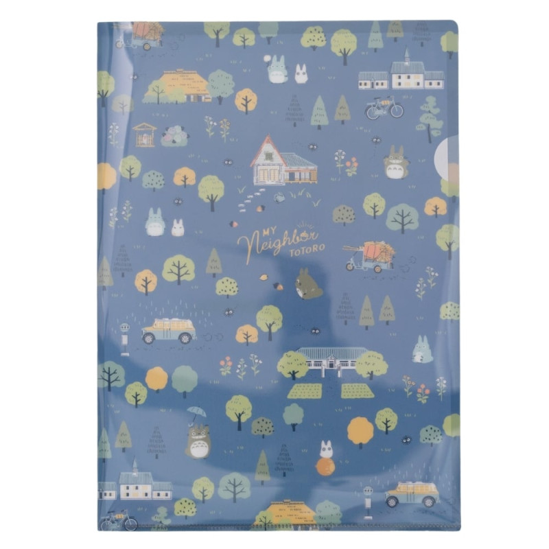 Classement - Chemise A4 Totoro Forêt couleur claire - Mon Voisin Totoro