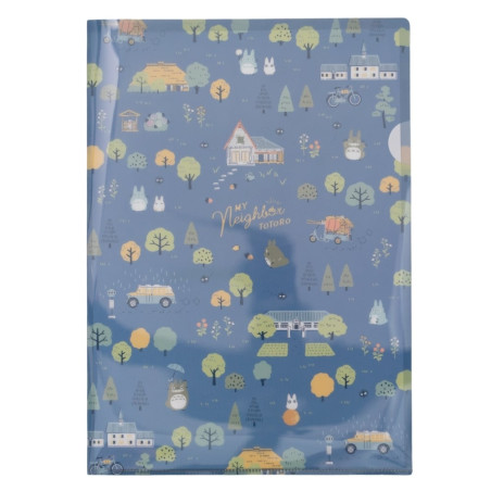 Classement - Chemise A4 Totoro Forêt couleur claire - Mon Voisin Totoro