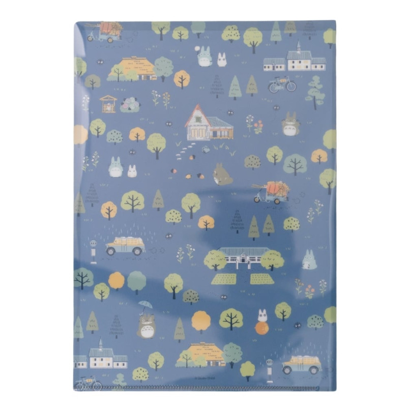 Classement - Chemise A4 Totoro Forêt couleur claire - Mon Voisin Totoro