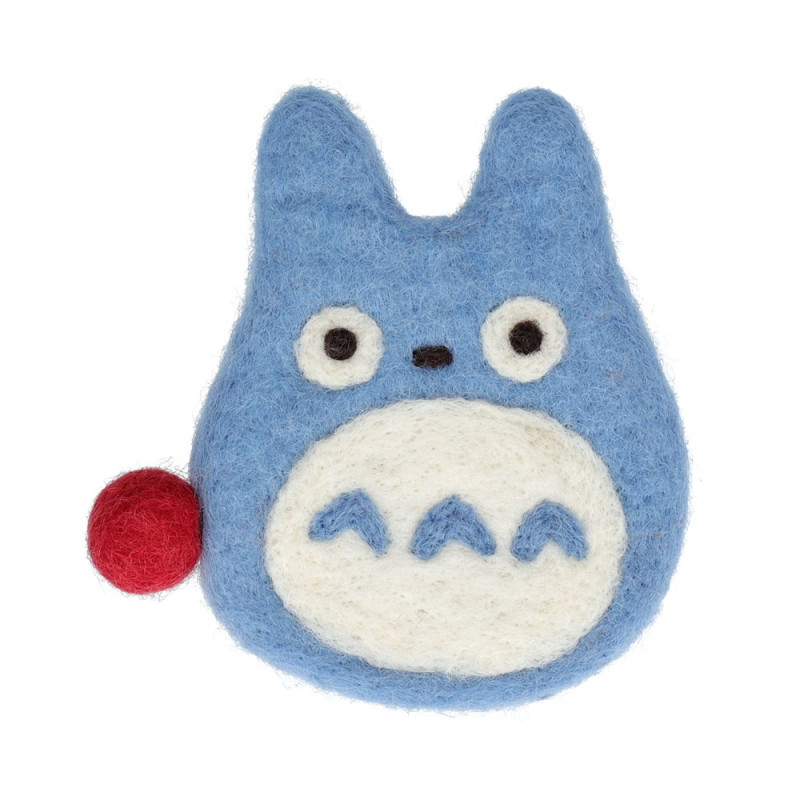 Cocina y vajilla - Totoro Posavasos de lana azul hechos a mano - Mi vecino Totoro