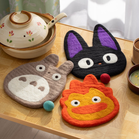 Kitchen and tableware - Handmade Wool Hot Pot Mat Calcifer - Howl's Moving Castle