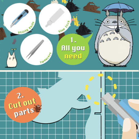 Teatros de papel - El teatro de papel de Totoro se reúne con Mei - Mi vecino Totoro