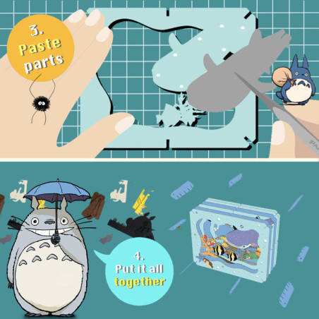 Teatros de papel - El teatro de papel de Totoro se reúne con Mei - Mi vecino Totoro