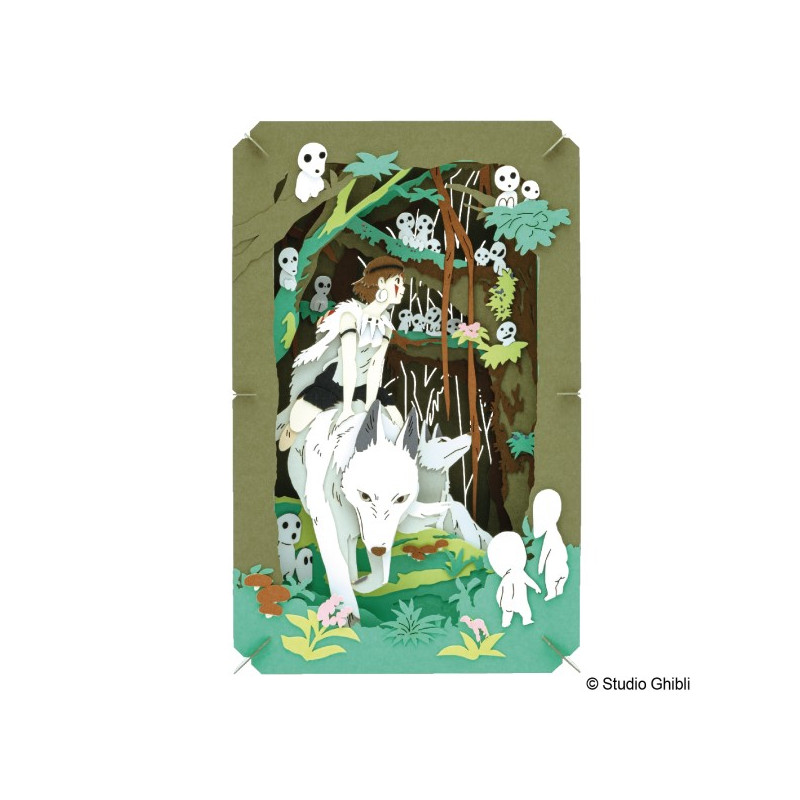 Théâtres de papier - Théâtre de papier la forêt où vivent les Kodama - Princesse Mononoké