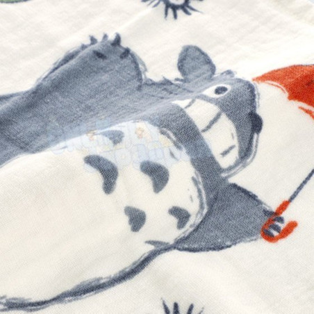 Linge de maison - Serviette Imabari Totoro Parapluie 34x80 cm - Mon Voisin Totoro