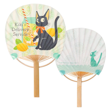 Accessoires - Éventail Bambou & Enveloppe Jiji avec Citron - Kiki la petite Sorcièr